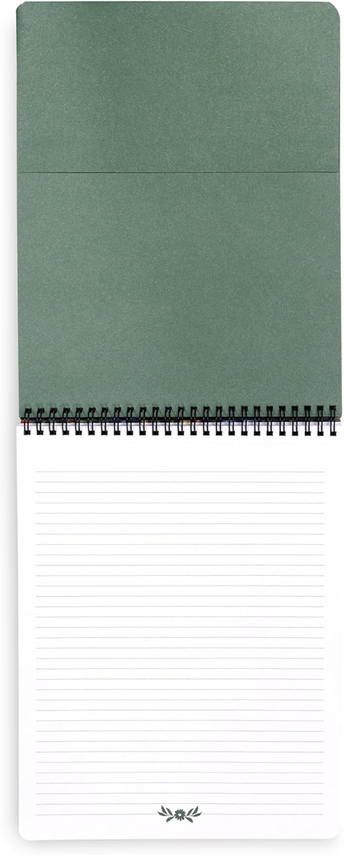 Steel Mill & Co Large Top Spiral Notebook College Ruled, 11" x 8.5" with Artist-Designed Cover and 160 Lined Pages, Wanderlust Black