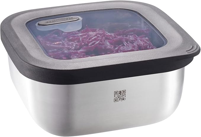 Gefu PROVIDO Food Storage Container 1800 ml Square Cold and Heat Resistant Intelligent Storage Control via App