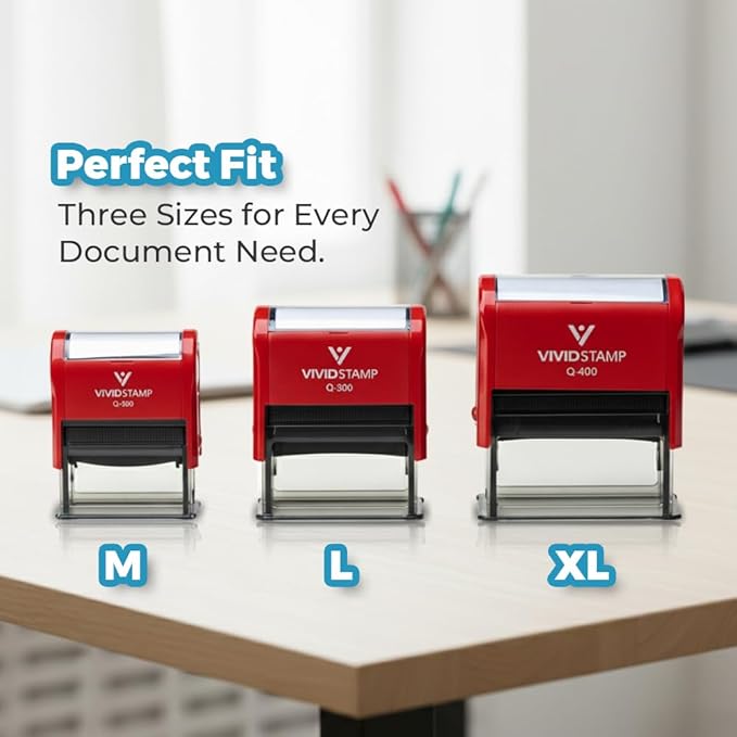 Absent Make-up Work Teacher Self Inking Rubber Stamp (Red Ink) - X-Large 2 Pack