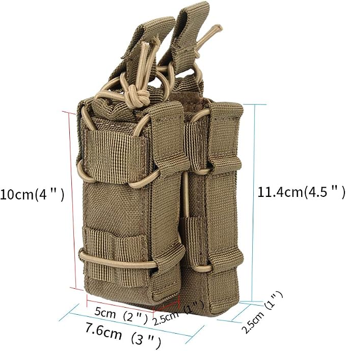 EXCELLENT ELITE SPANKER Open Top M4 M14 M16 AR15 Mag Pouch and Single Pistol Mag Pouch Flashlight Holder Magazine