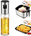 Olive Oil Sprayer, 3.5oz/100ml Oil Sprayer for Cooking, Oil Sprayer for Air Fryer, Stainless Steel Pump for Mist Spray, Food Grade Glass Metarial Mister for Kitchen Gadgets, Salad, BBQ