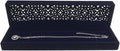 DesignSter Hollow Sapphire Blue Velvet Necklace Box - Long Chain Necklace Storage Case Jewelry Packaging Gift Box