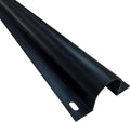 Electriduct 1/2" Plastic Flanged Wire Guard Cable Raceway - (20 x 5FT Sticks = 100 Feet) - Black