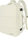 Taygeer Large Travel Backpack, 17 inch Laptop Backpack for Women | Airline Approved Personal Item Mochila, 40l Luggage Carryon Work Bag for friend and Ladies Business Travel Hiking, Beige