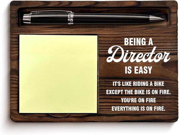 Funny Director Gifts for Women Men, Gifts for Directors Appreciation Thank You Birthday Christmas, Being a Director is Easy Sticky Note Holder Office Home Decor