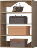 ROOMTEC 31.5" Shelf Short Tower Closet Unit, Modular Closet System with Shelf, Wardrobe Organizer for Bedroom or Walk-in Closet, Wall Mounted, Customizable Clothes Storage Unit, Wood