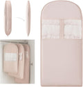 Space Saving Hanging Compression Garment Bag with Zipper for Closet Storage, Hanging Clothes Storage Bag, Garment Covers for Coats and Down Jackets, Pink, XL