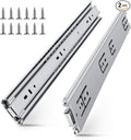 SLIDEWAY 200 Lbs Heavy Duty Drawer Slides 1 Pair 8 10 12 14 16 18 20 22 30 32 40 Inch Full Extension Ball Bearing Sliding Rails Cabinet Runners Tracks Tool Box Glides-34