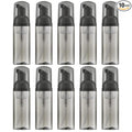 Travel Foam Pump Bottle - 2oz Small Size Foaming Hand Soap Dispenser - Mini Portable Mousse Lash Shampoo Kit Container for Hair - Empty Leak Proof Plastic Black Foamer 10Pack