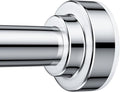 TEECK Shower Curtain Rod, 32-80 inch Adjustable Spring Tension Curtain Rod, Never Rust Anti-Slip Shower Curtain Rod for Bathroom, No Drilling, Never Collapse, Easy to Use, Silver