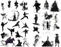 Seasonstorm Black Chinese Warriors Aesthetic Diary Travel Journal Paper Stickers Scrapbooking Stationery
