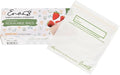 100% Compostable Food Storage Bags [Quart 100 Pack] Eco-Friendly Freezer Bags, Resealable Bags, Heavy-Duty, Reusable, Off-White by Earth's Natural Alternative | Compostable