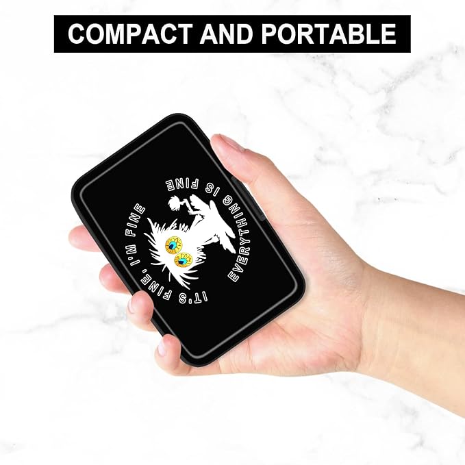 Card Holder Credit Cards Holder for Women RFID wallet women Business Card Holder Wallet Mini Aluminum Card Wallet RFID Blocking Slim Metal Hard Card for Women, White Cat