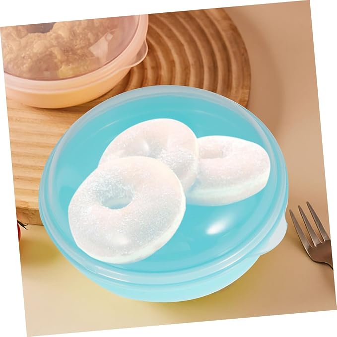 MAGICLULU 2pcs Doughnut Box for Kitchen Countertop Airtight Bread Containers for Storage