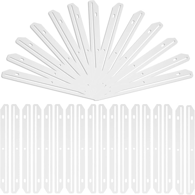 100 Pcs 3 Hole Punched Magazine Holders for Binders 11.6 In Plastic Magazine Organizer 3 Ring Binder Insert Strips Clear Magazine Collector for File Book Craft Paper