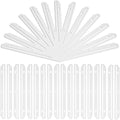 100 Pcs 3 Hole Punched Magazine Holders for Binders 11.6 In Plastic Magazine Organizer 3 Ring Binder Insert Strips Clear Magazine Collector for File Book Craft Paper