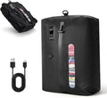 KXB Travel Vacuum Seal Bags with One-Button Suction, 34L Compression Packing Cubes for Carry-On Suitcase & Travel Backpack, Reusable IP67 Waterproof Vacuum Storage Kit for Luggage