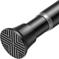 Tension Rod 30-76Inch Black Tension Curtain Rods for Windows Spring Tension Rod Adjustable Curtain Rod no Drilling Long Tension Rods for Window,Doorway,Closets