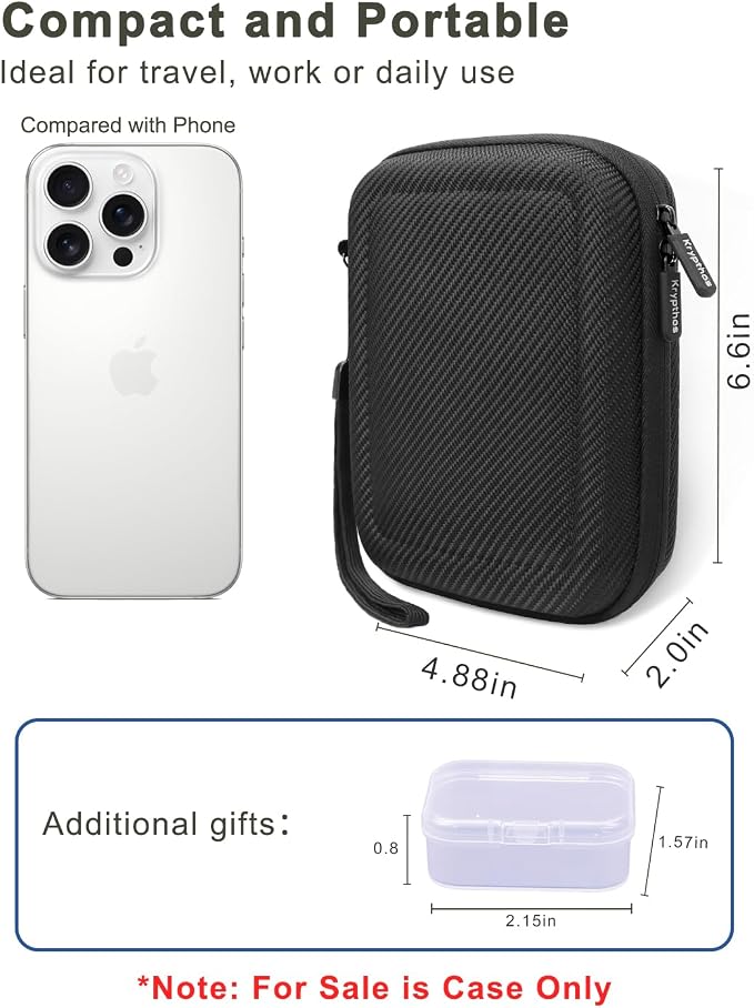 Krypthos Diabetic Supplies Travel Case, Carrying Case for Diabetes Blood Glucose Meter, Portable Diabetes Testing Kit Storage Organizer Bag for Blood Sugar Test Strips, Lancets, Lancing Device-Black | Krypthos Portable Diabetes Testing Kit Storage Orga...