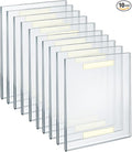 Azar Displays 122025 Self Adhesive Clear Acrylic Wall Sign Holder Frame 8" W x 10" H Portrait/Vertical, 10-Pack