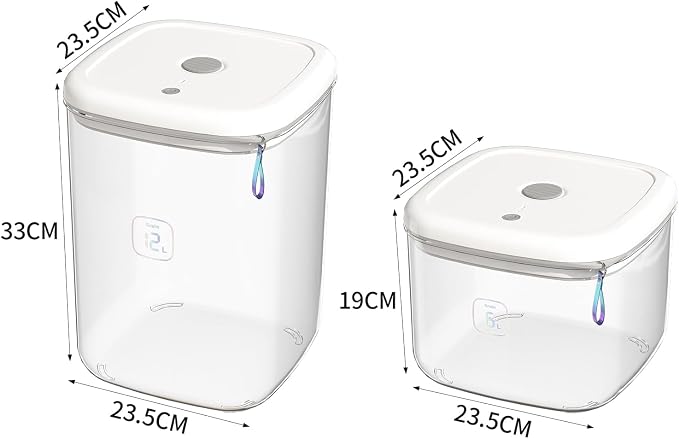 Vacuum Sealed Pet Food Storage Container - 6L/12L Airtight Bucket for Cat & Dog Food, Also for Rice & Grains, Pest-Proof (6L)