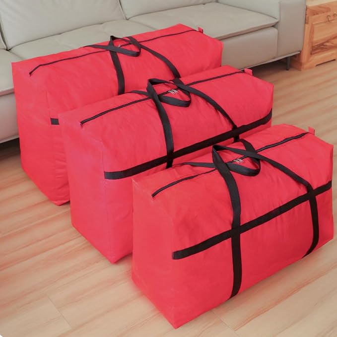 Extra-large Tarp Storage Bag (Red, 31Gal/120L)