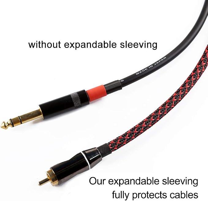 25ft - 3/8 inch PET Expandable Braided Sleeving – BlackRed – Alex Tech Braided Cable Sleeve