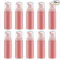 Tekson 10PCS Soap Foam Bottle (2 oz), Empty Travel Foaming Lash Shampoo for Cleanser, Dispenser (Pink Pump)