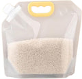 【15 Pack】Food Storage Bags Grain Moisture-proof Sealed Bags Stand Up Packaging Pouches Large Reusable Sealed Bag with Handle and Cap BPA Free,16.7"x14"