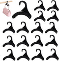 16 Pcs Purse Hanger Hook Acrylic Black Bag Organizer Tote Hanger Closet Organizer Storage for Storing Tie Handbags Belt Tote Bag Satchels(Black)
