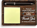 Thank You Gifts Sticky Note Holder Appreciation Gifts for Coworkers Work Bestie Colleagues Teacher Friends, Self-Stick Note Pad Holders Home Office Decor