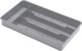 Dial Industries Small Utensil Silverware Kitchen Drawer Organizer, Grey | Keeps forks, spoons and flatware neatly separated, Compact fit for shallow drawers, Great for RVs, campers or everyday use