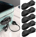 Nearockle Cord Organizer for Appliances, 5 Pack Upgraded Cord Holder Cord Winder Stick Firmly on Kitchen Mixer, Blender, Coffee Maker, Pressure Cooker, Air Fryer and Small Appliances(Black)