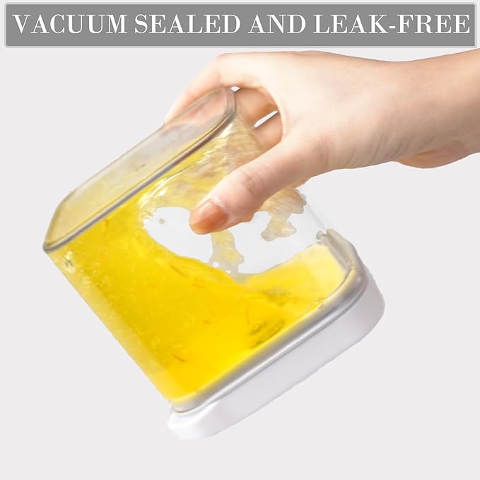 BARRYSAIL Vacuum Sealed Food Storage Containers with Pump – Airtight, Keeps Food Fresh, Prevents Bacteria – Ideal for Grains, Coffee, Snacks & dog food storage container(4-Piece Set)