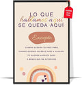 LOLUIS Mental Health Poster, La Salud Mental Spanish Learning Tools Educational Supplies Art Print (Psicoterapia Terapia, Custom Frame Type)