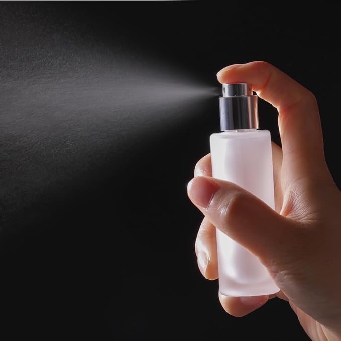 50ml/1.7 Oz Glass Spray Bottle Perfume Atomizer,Perfume Travel Refillable Spray Bottle Empty with 3 Kinds of Dispenser (B2)
