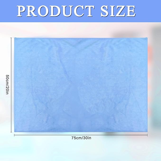 12 Pcs Extra Large Microfiber Cleaning Cloth, 20" x 30" Washable Reusable Large Floor Cloth Rags, Microfiber Towels for Mop Cleaning Office Bathrooms Housekeeping (Gray, Blue, White)