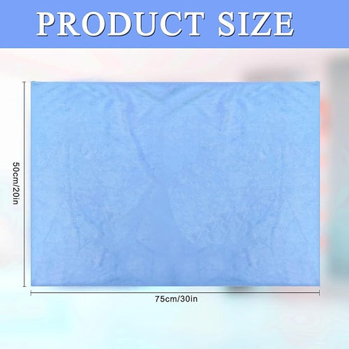 12 Pcs Extra Large Microfiber Cleaning Cloth, 20" x 30" Washable Reusable Large Floor Cloth Rags, Microfiber Towels for Mop Cleaning Office Bathrooms Housekeeping (Gray, Blue, White)