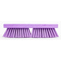 SPARTA Plastic Floor Scrub Brush, Brush Head Only, Deck Brush with Acme Standard Thread Fitting for Deck, Industrial Kitchens, and Hospitals, 10 Inches, Purple, (Pack of 6)