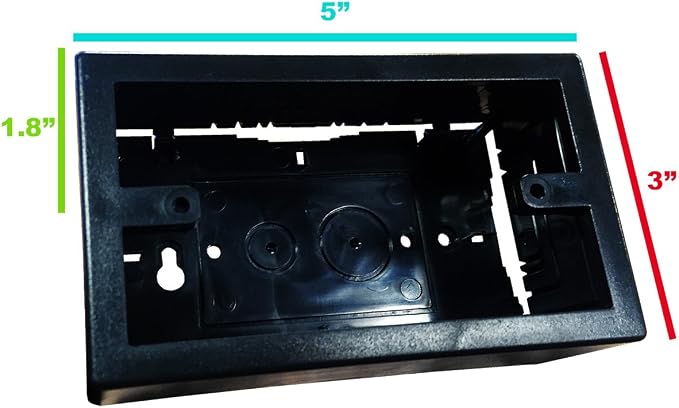 Electriduct 500 Series Raceway Accessory Single Junction Box (Black)