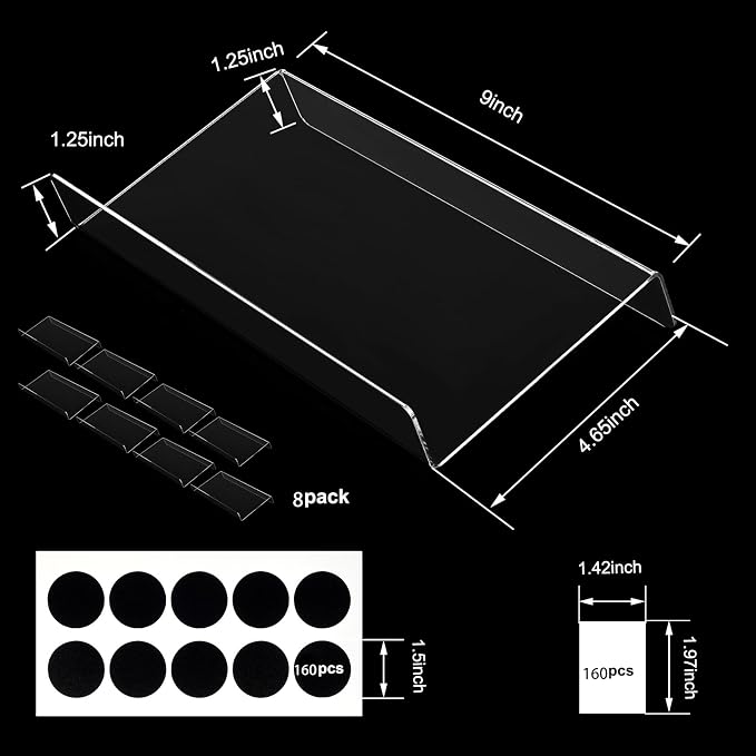 Acrylic Seasonings Spice Rack,Acrylic Spice Drawer Organizer,4 Tier,for Drawer/Countertop,Organize and Display Your Spices,and Seasonings(Jars not included)