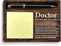 Doctor Appreciation Gifts for Women Men, Thank You Gifts for Doctors Birthday Christmas Graduation, Doctor Definition Self-Stick Note Pad Holders Office Decor