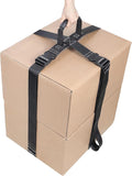 Box Carrying Strap with Handle Adjustable Straps for Battery Box Handheld Belt Carry Straps for Safely Moving and Lifting Heavy Boxes (Black, 96 Inch)