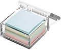 OfficeGoods Acrylic Desk Organizer w/Silver Base – Functional & Elegant Odds & Ends Box for Display or Storage – Perfect for Home or Office, Kitchen, Bathroom Vanity, Curio Display - Medium