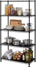 SafeRacks NSF 5-Tier Heavy Duty Steel Wire Shelves (14"x30"x60")