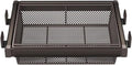 Expandable Cabinet Pull Out Basket,Aluminum Alloy Stackable Storage Bins,Height 6.69in Stackable Shelf Baskets Organizer,for Office Bathroom Bedroom(Brown,25.98-29.92in)