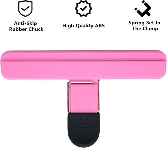 12Pack Large Chip,ULIFESTAR Food Clips,Upgrade Wide Open Bag Clips for Food Storage with Air Tight Seal Grip,Assorted Color(Pink 15.3 * 8.6 * 2.5cm/6.02 * 3.39 * 0.98")