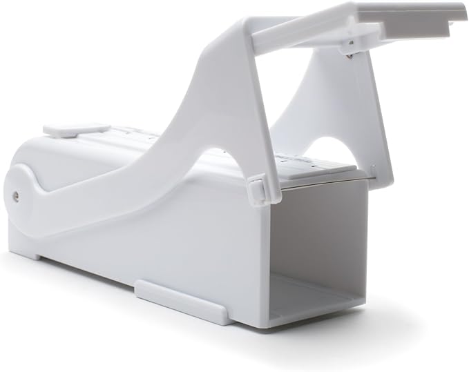 KitchenArt Buttermate Butter Cutter Slicer, Measuring Dispenser and Keeper, White