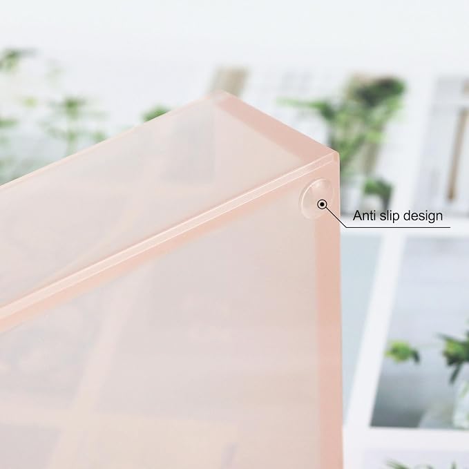MultiBey Sticky Notes Memo Pad Holder Dispenser Rose Gold with Pink Desk Supplies Organizer Accessories for Office Home Schools (Pink) | Rose Gold with Pink Desk Supplies Organizer Accessories for Office Home Schools (Pink)