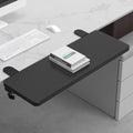 Sisyphy Ergonomics Desk Extender Tray, 29.5x9.5" Punch-Free Clamp on, Foldable Keyboard Drawer Tray, Table Mount Arm Wrist Rest Shelf, Computer Elbow Arm Support